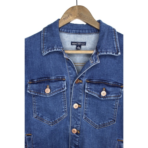 J.Crew Mercantile Jean Denim Jacket Small Preowned - Picture 3 of 8